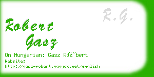 robert gasz business card